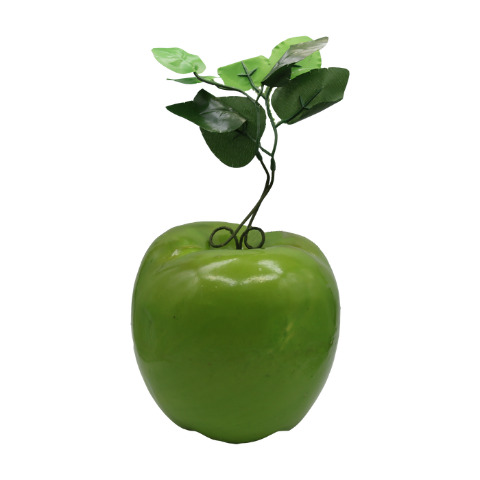 Large artificial hanging green apple for sukkah decoration