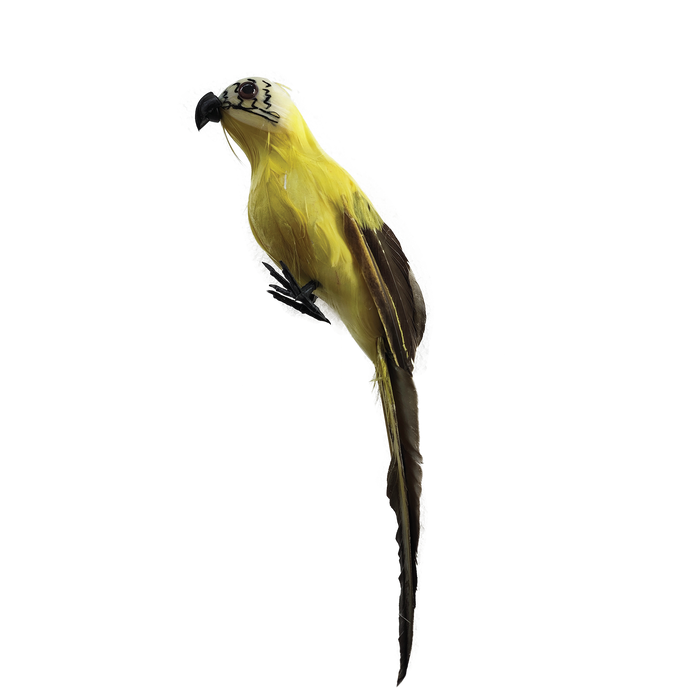 Yellow hanging decorative bird for a sukkah