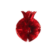 Red foil pomegranate for sukkah decoration