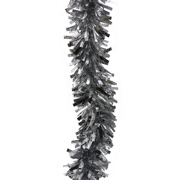 Silver metallic hanging garland for sukkah decoration