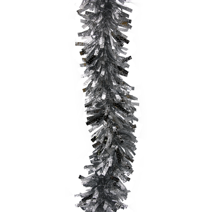 Silver metallic hanging garland for sukkah decoration