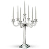 Nuah 24-inch crystal 7-branch candelabra shown with taper candles