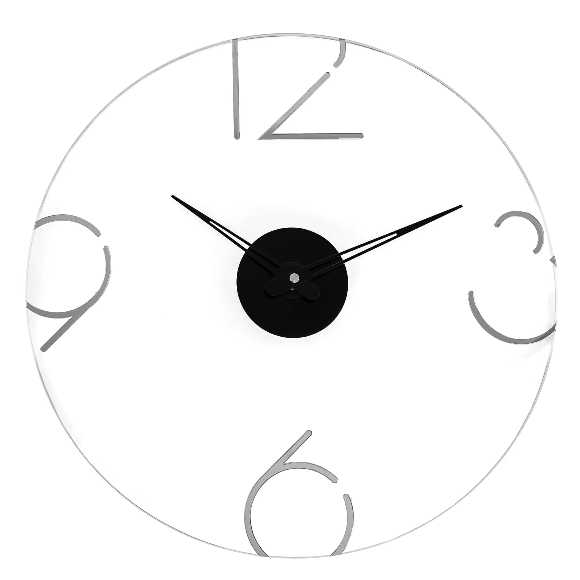 Number Clock — Lucite & Metal Number Clock (16") | Judaica Square Lakewood