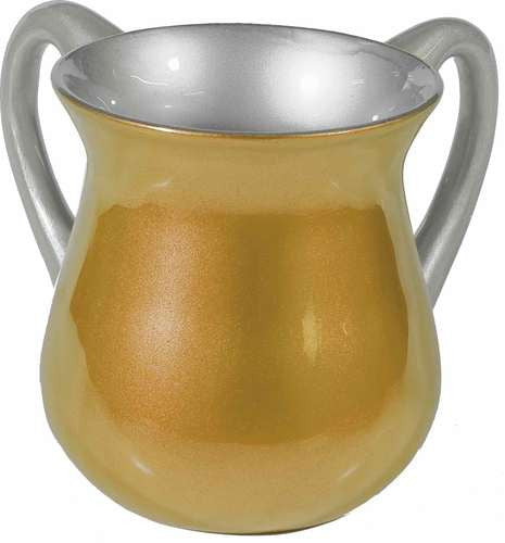 Small Emanuel Netillat Yadayim Cup- Gold (EM-NYB3)