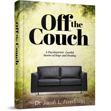 Off the Couch front cover — Dr. Jacob L. Freedman, hardcover, published by Menucha Publishers