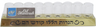 Gold Ohr oil menorah strip with nine clear cup places and Hebrew lettering on the front, in its package