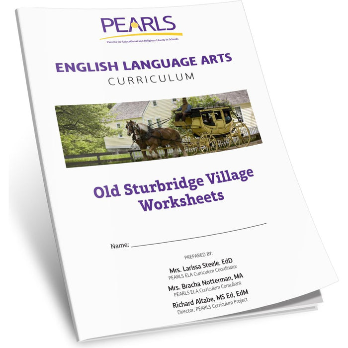 Old Sturbridge Village- Pearls English Language Arts Curriculum — school workbook | Judaica Square Lakewood