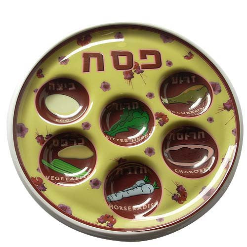 Disposable Seder Plate Flower (P-DSP2)