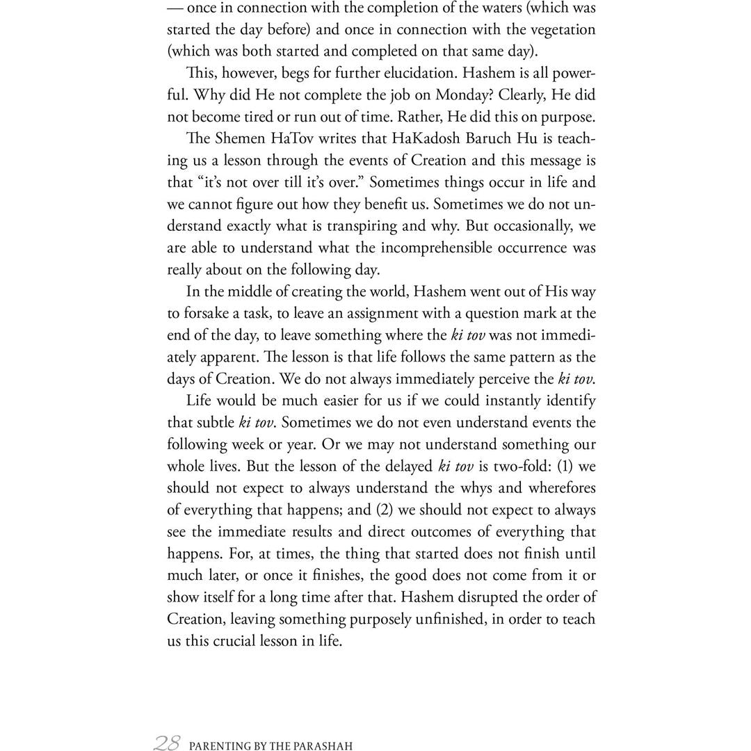 Parenting by the Parashah