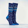 Rite Lite Passover Adult Crew Socks, Why Is This Night Different Design, Cotton Blend