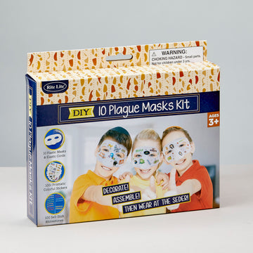 Rite Lite Decorate Your Own 10 Plagues Masks, 7.5 x 4 Inch