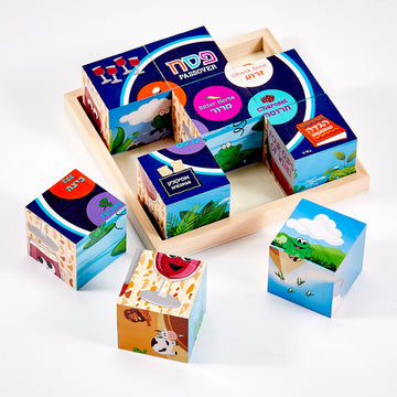 Rite Lite Passover 6 in 1 Puzzle, 9 Wood Blocks