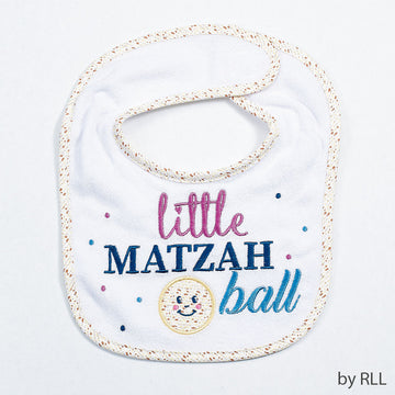 Rite Lite Little Matzah Ball Embroidered Passover Bib