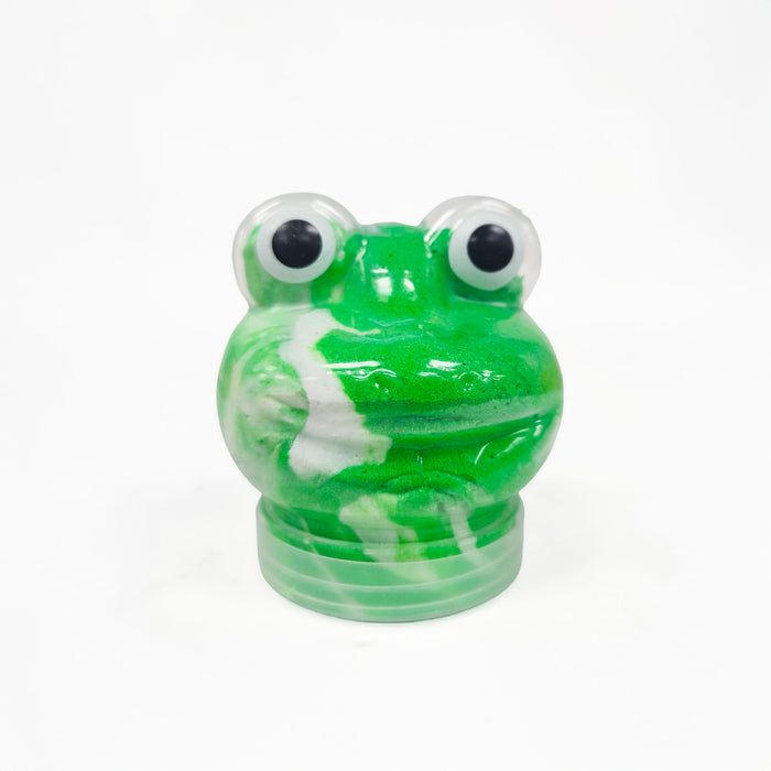 Rite Lite Frog Shaped Container of Passover Green and White Slime