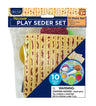Rite Lite 10 piece plastic play Seder set with matzahs, Seder foods and printed Seder plate