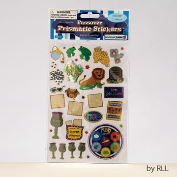 Rite Lite Prismatic Passover Stickers, 4 x 6 Inch