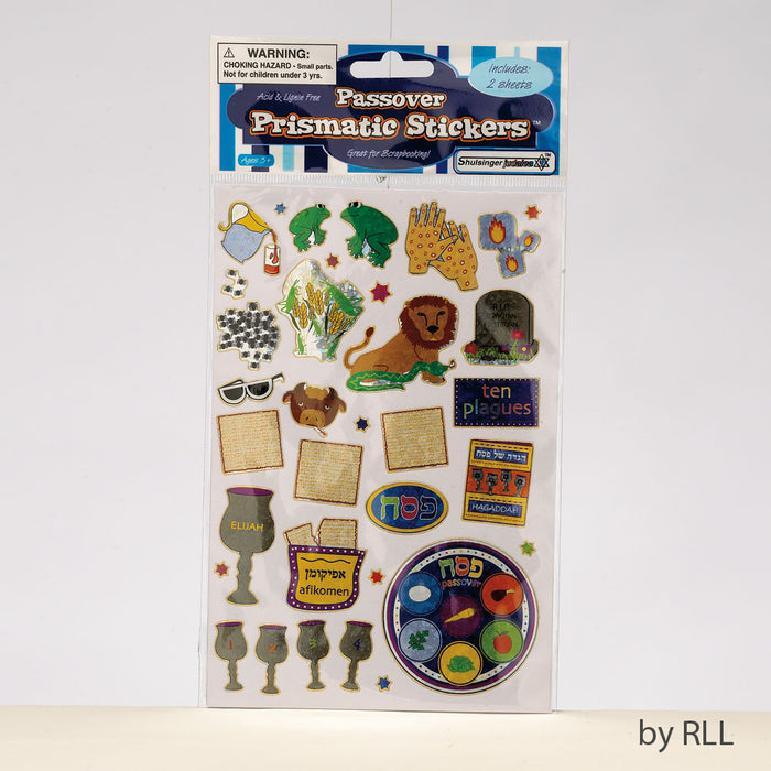 Rite Lite Prismatic Passover Stickers, 4 x 6 Inch