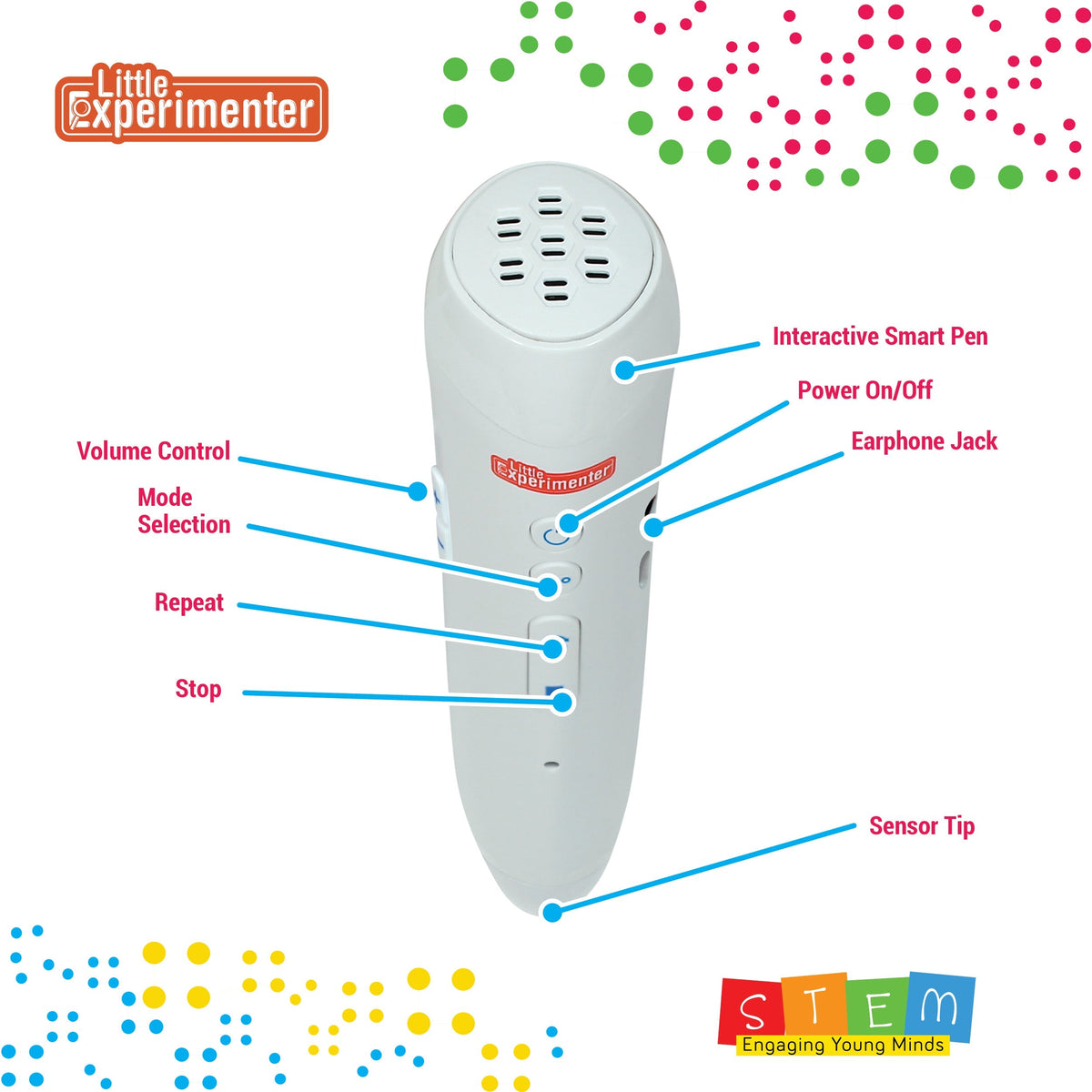 Little Experimenter Interactive Talking Globe with Smart Pen — product view, view 4 | Judaica Square Lakewood
