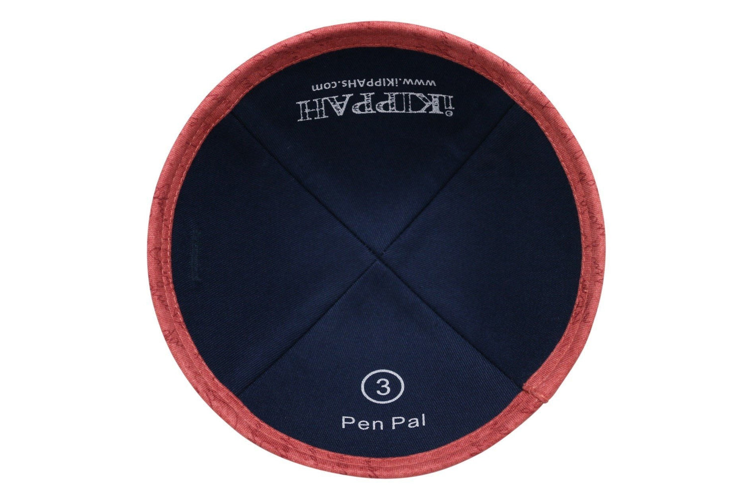 Close-up of Cotton Kippah lining and stitching