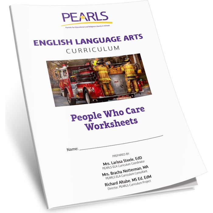 People Who Care -Pearls English Language Arts Curriculum — school workbook | Judaica Square Lakewood