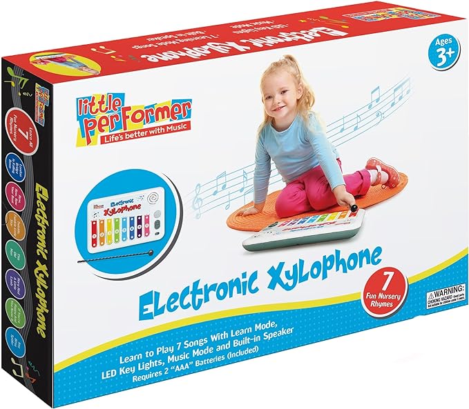 Little Performer Toy Xylophone Piano for Toddlers - 7 Play-Along Songs — toddler musical, view 6 | Judaica Square Lakewood