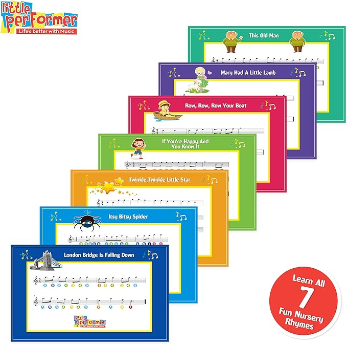 Little Performer Toy Xylophone Piano for Toddlers - 7 Play-Along Songs — toddler musical, view 4 | Judaica Square Lakewood
