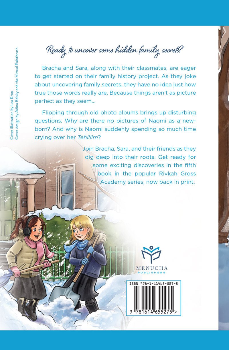 Back cover — "Ready to uncover some hidden family secrets?" summary and barcode