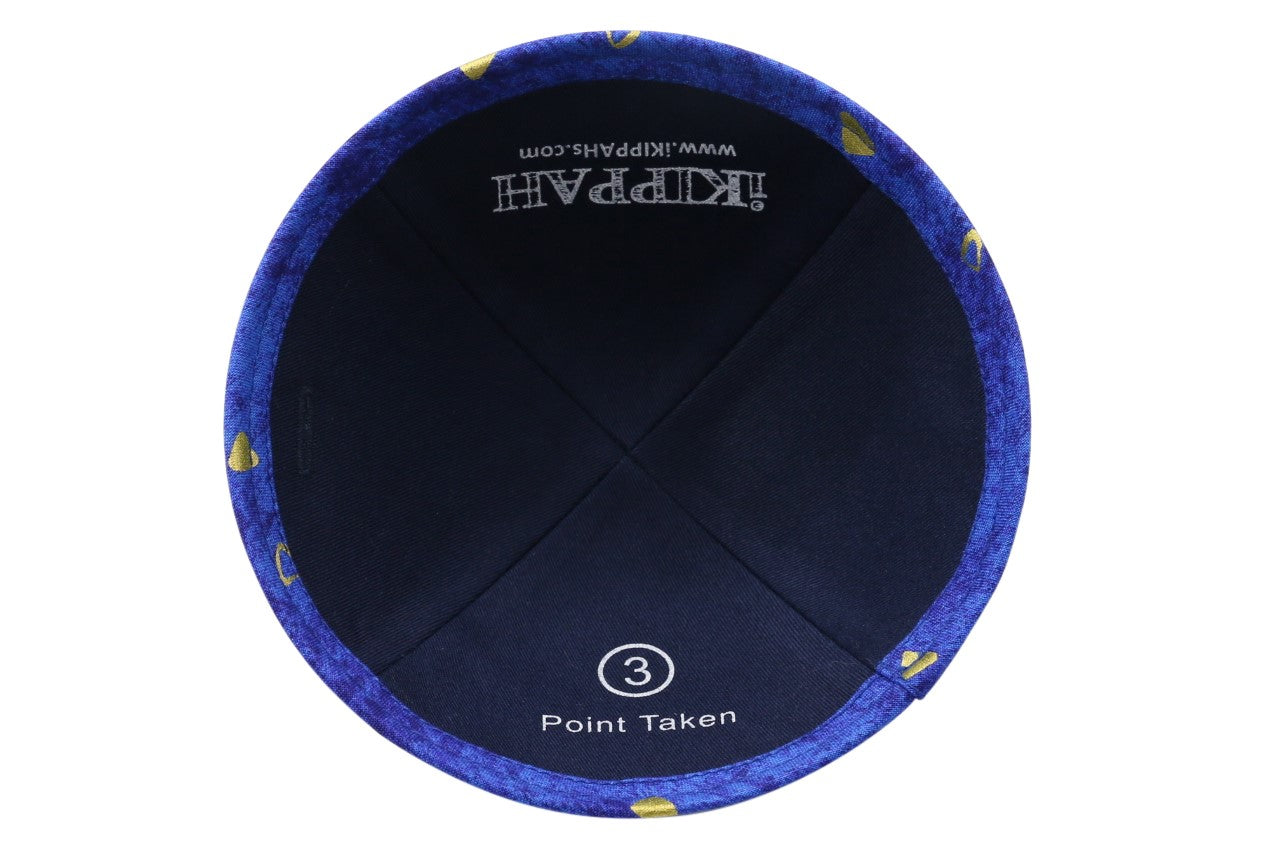 Close-up of Cotton Kippah lining and stitching