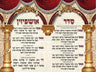 Extra Large Vinyl Poster--Usphizin 2 Nusach Ashkenaz (PKL11A)