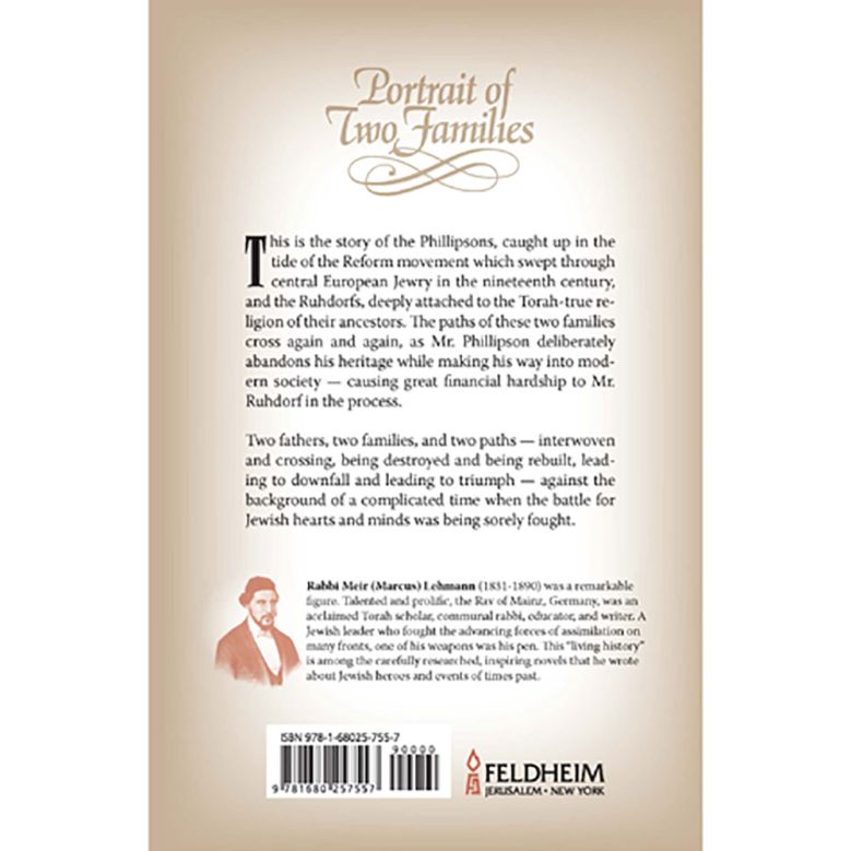 Back cover of Portrait of Two Families by Marcus Lehmann