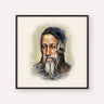 Rabbi Amram Ben Diwan, color portrait with black frame; square format example