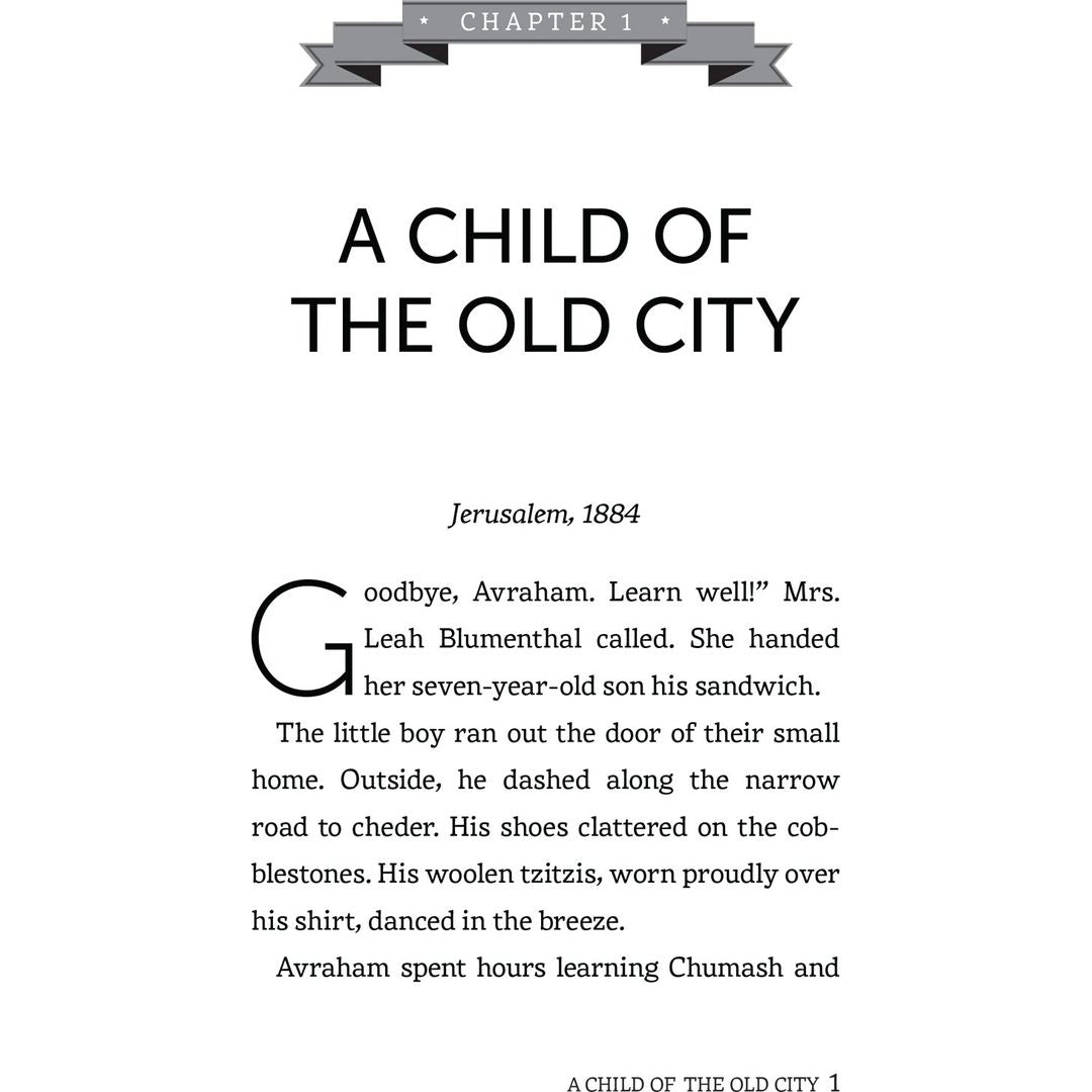 Chapter 1 opening page, "A Child of the Old City" — Jerusalem, 1884