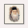 Rabbi Meir Abuhatzeira (Baba Meir), color portrait with black frame; square format example