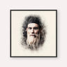 Rabbi Nosson Tzvi Finkel (Alter of Slabodka), color portrait with black frame; square format example
