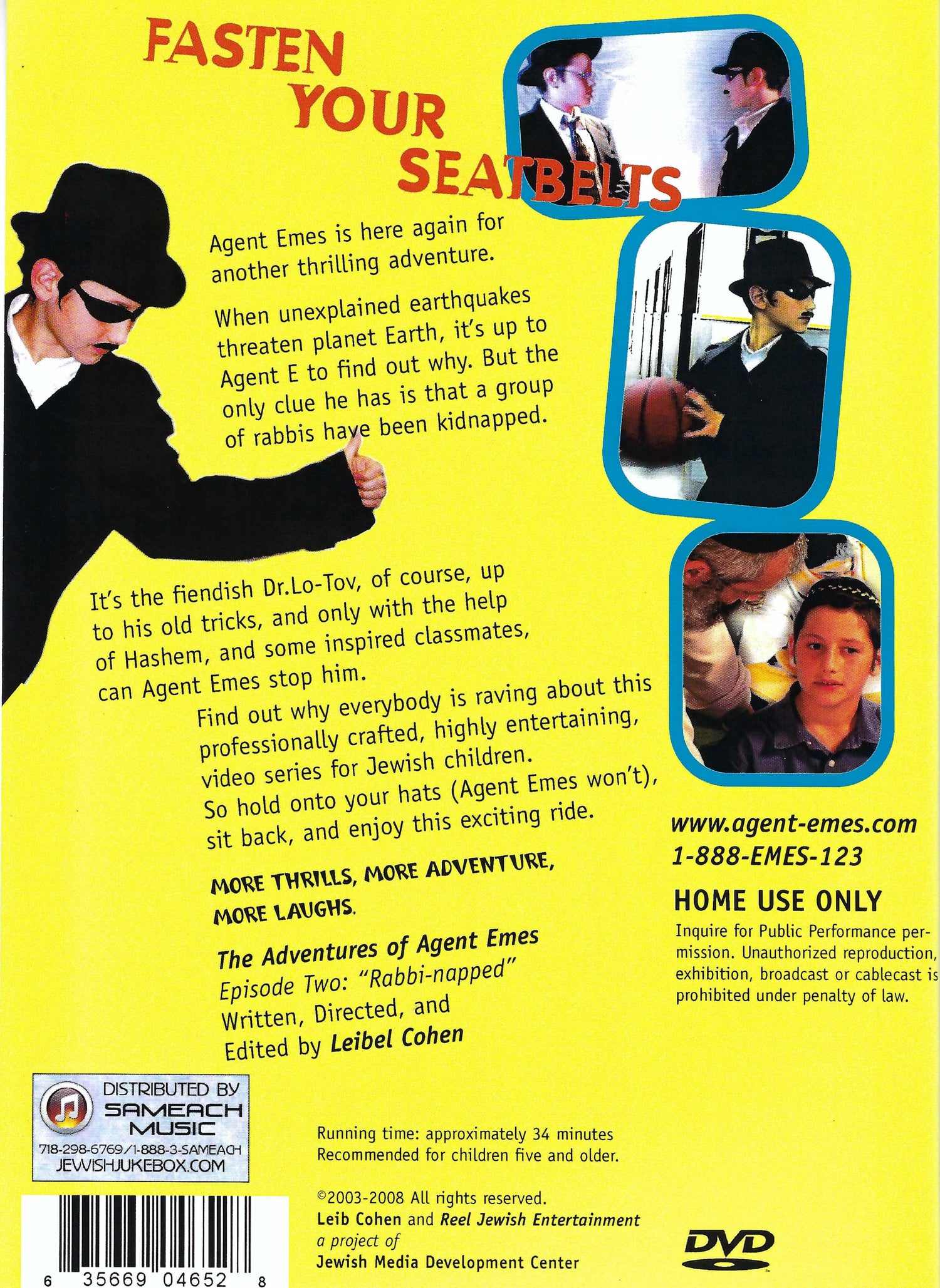 Agent Emes - Episode 2 Rabbi Napped (DVD) — Jewish music DVD | Judaica Square Lakewood
