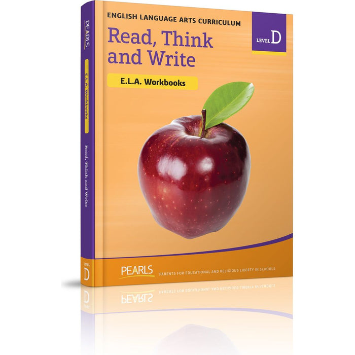 Read, Think, Write Level D — Pearls school workbook | Judaica Square Lakewood