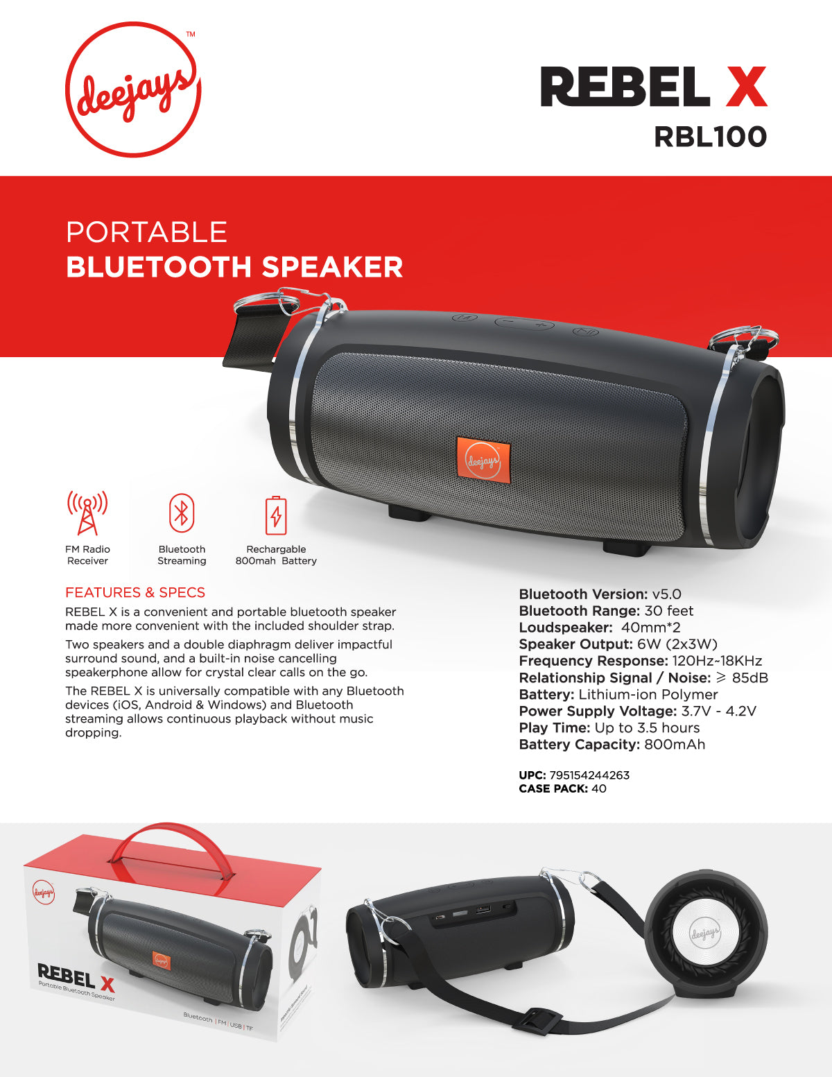 Rebel X - Wireless Speaker — wireless speaker | Judaica Square Lakewood