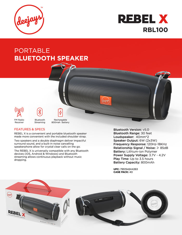 Rebel X - Wireless Speaker — wireless speaker | Judaica Square Lakewood