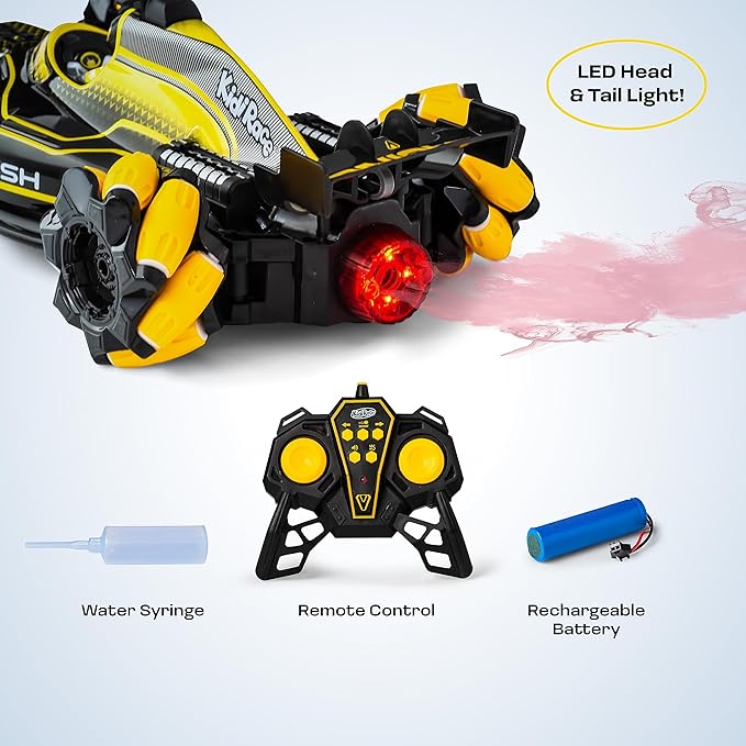 KidiRace Rechargeable RC Car - 360° Twisting 4WD Vapor Drifter — drifting, view 4 | Judaica Square Lakewood