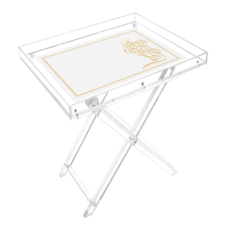 Rectangular Acrylic Folding Menorah Table — Style 108