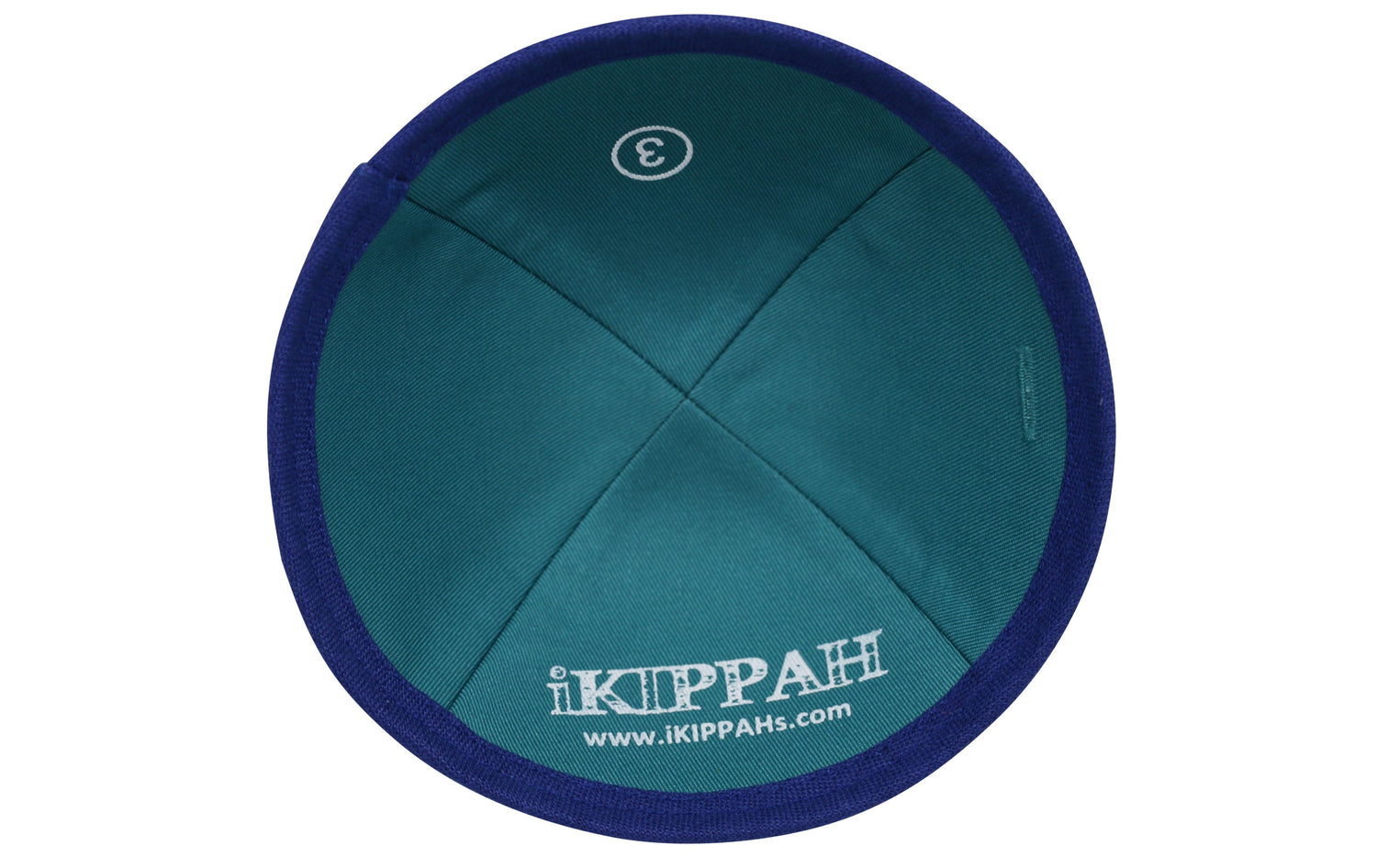 Close-up of Royal Linen Kippah lining and stitching