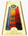 Safed Candles box of multicolor handcrafted Chanukah candles