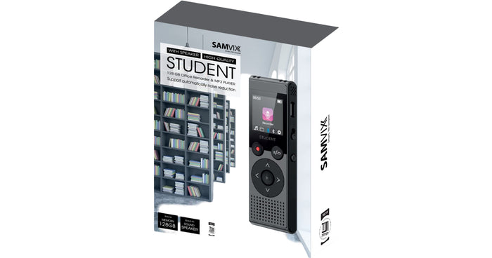 Samvix Student Voice Recorder & MP3 Player - 128GB — kosher MP3 player | Judaica Square Lakewood