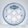 Rite Lite Round Glass Elegant Seder Plate