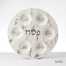 Rite Lite Marble Design Ceramic Seder Plate