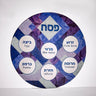 Rite Lite Stained Glass Round Seder Plate