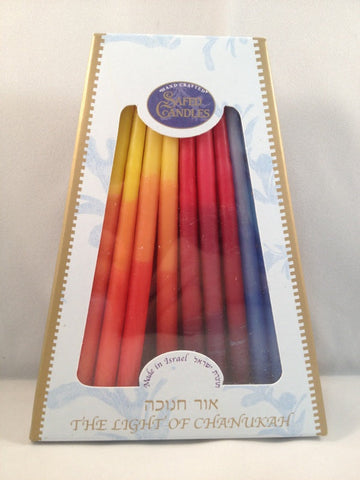 Safed Deluxe Chanukah Candles (CH-CP15T)