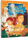 Front cover of The Search for the Stones, a 96-page large-format adventure told by Shmuel Blitz