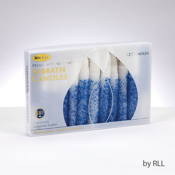 Rite Lite Premium Blue and White Shabbat and Holiday Candles