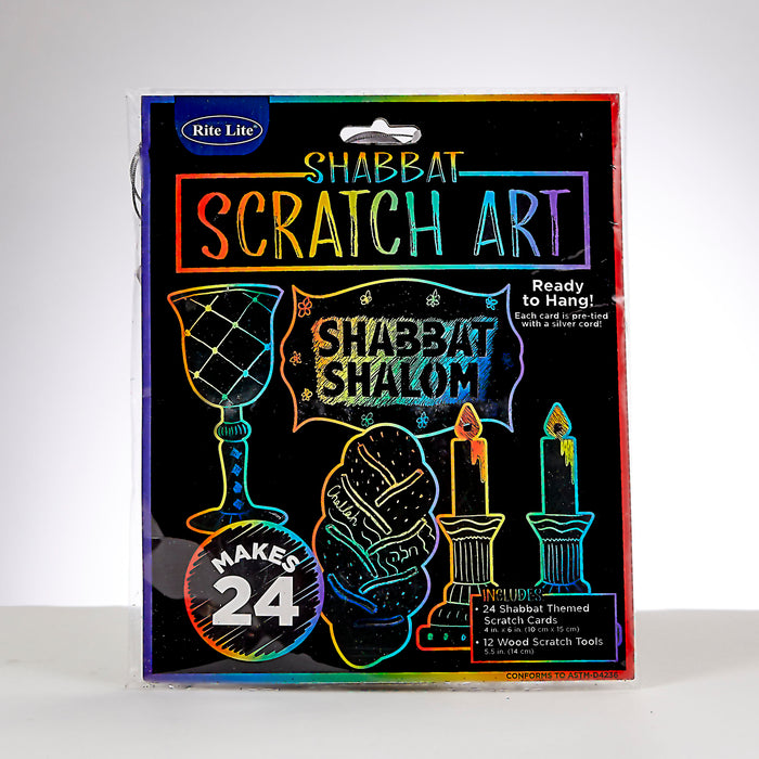 Rite Lite Shabbat Scratch Art